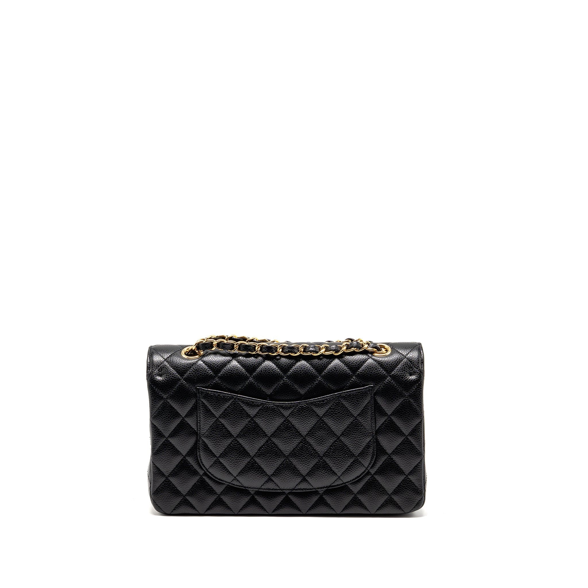 chanel-medium-classic-double-flap-bag-caviar-black-lghw-copy