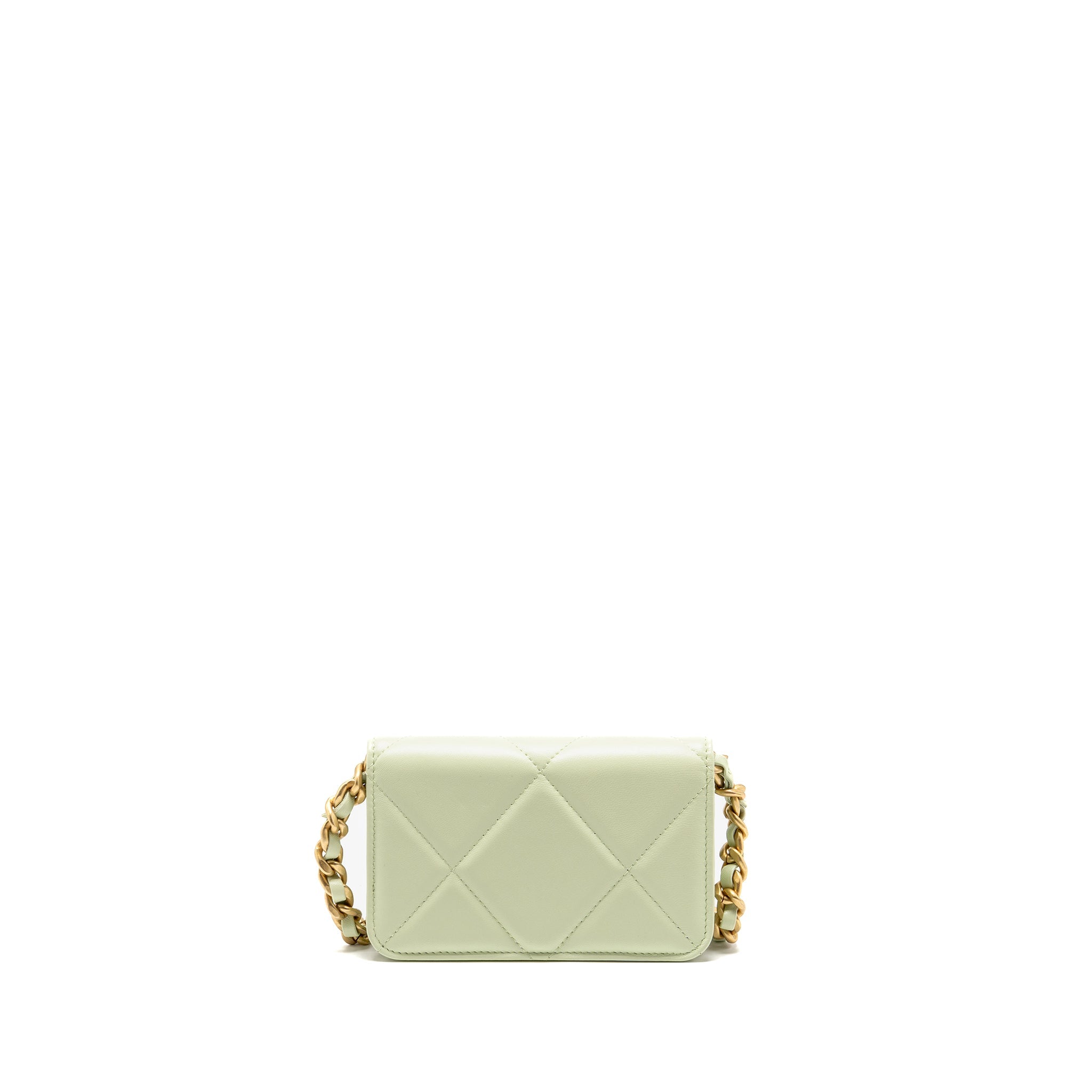 chanel-19-mini-clutch-with-chain-lambskin-light-green-multicolour-hardware