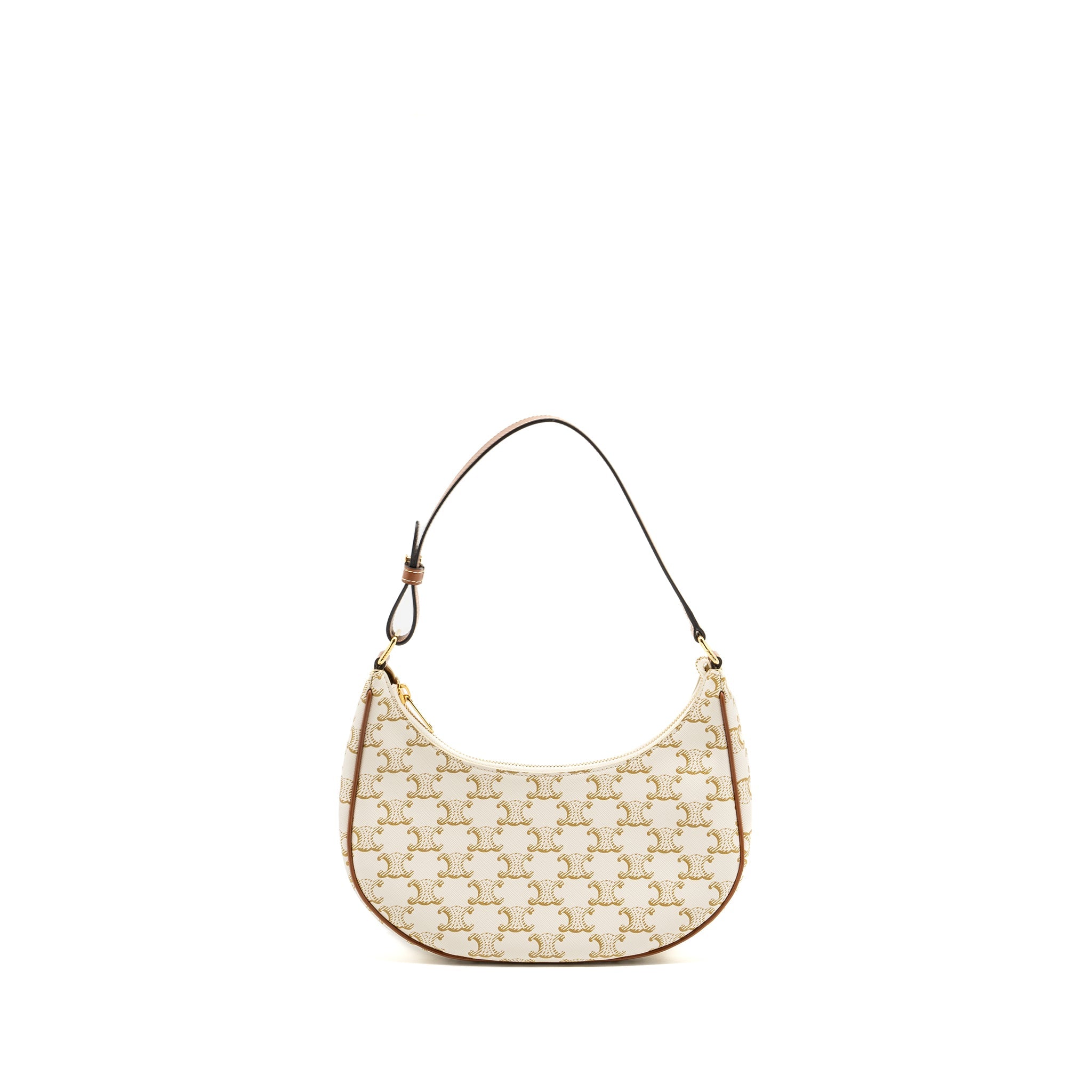celine-ava-bag-triomphe-canvas-calfskin-white-brown-ghw