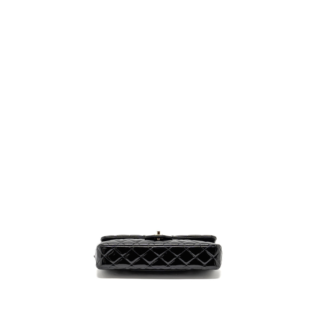chanel-east-west-flap-shoulder-bag-patent-leather-black-shw