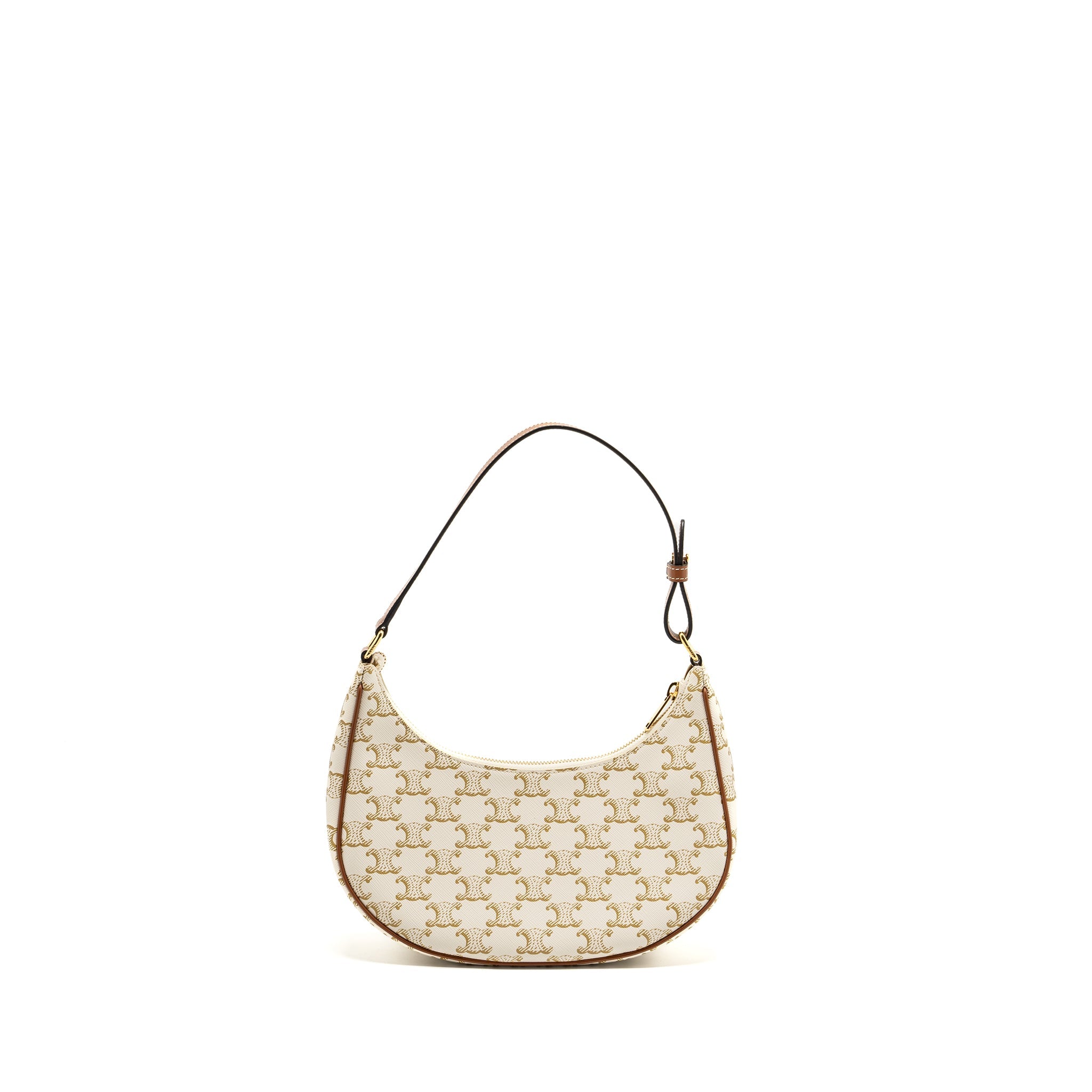 celine-ava-bag-triomphe-canvas-calfskin-white-brown-ghw