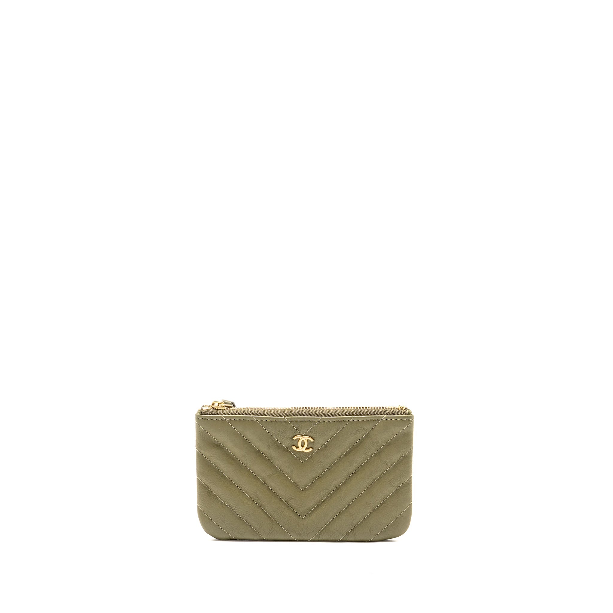 chanel-classic-mini-zipped-pouch-herringbone-calfskin-khaki-ghw