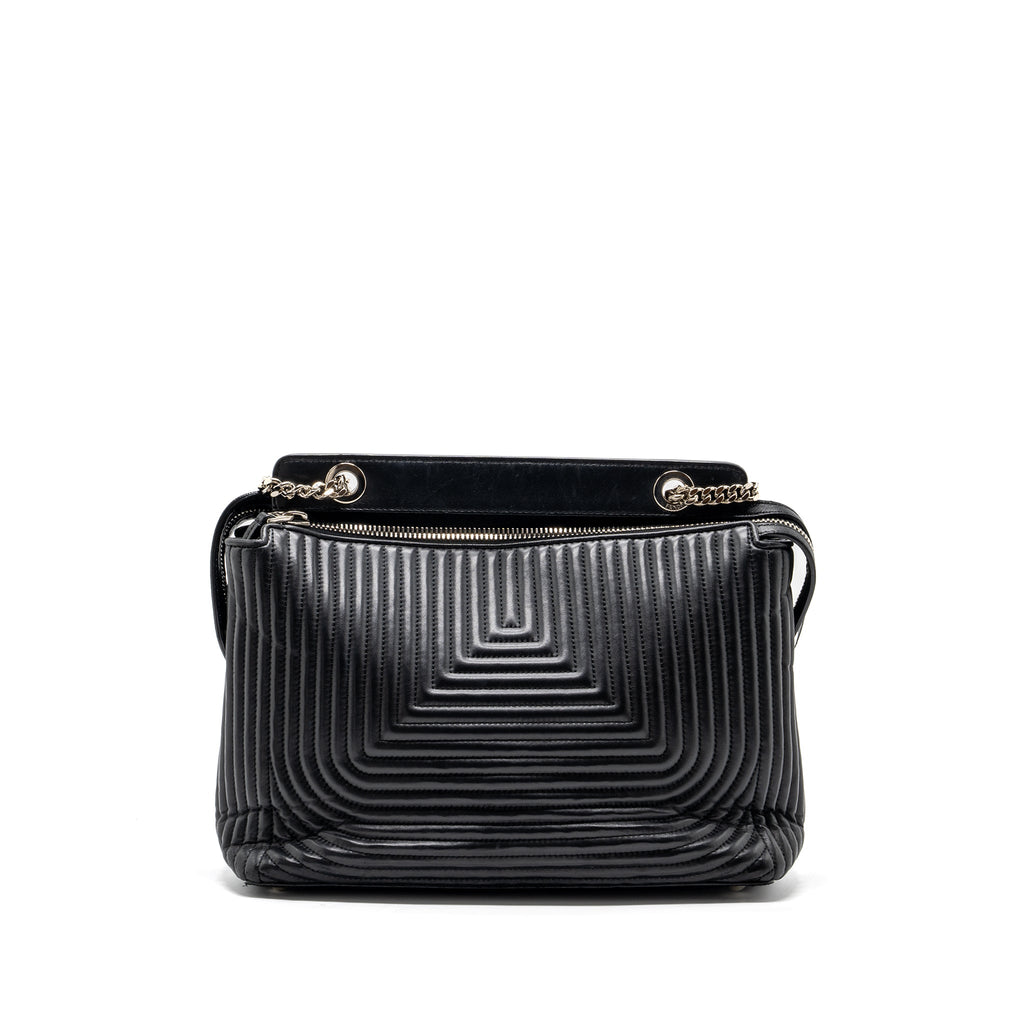 fendi-doctom-chain-shoulder-bag-leather-black-shw