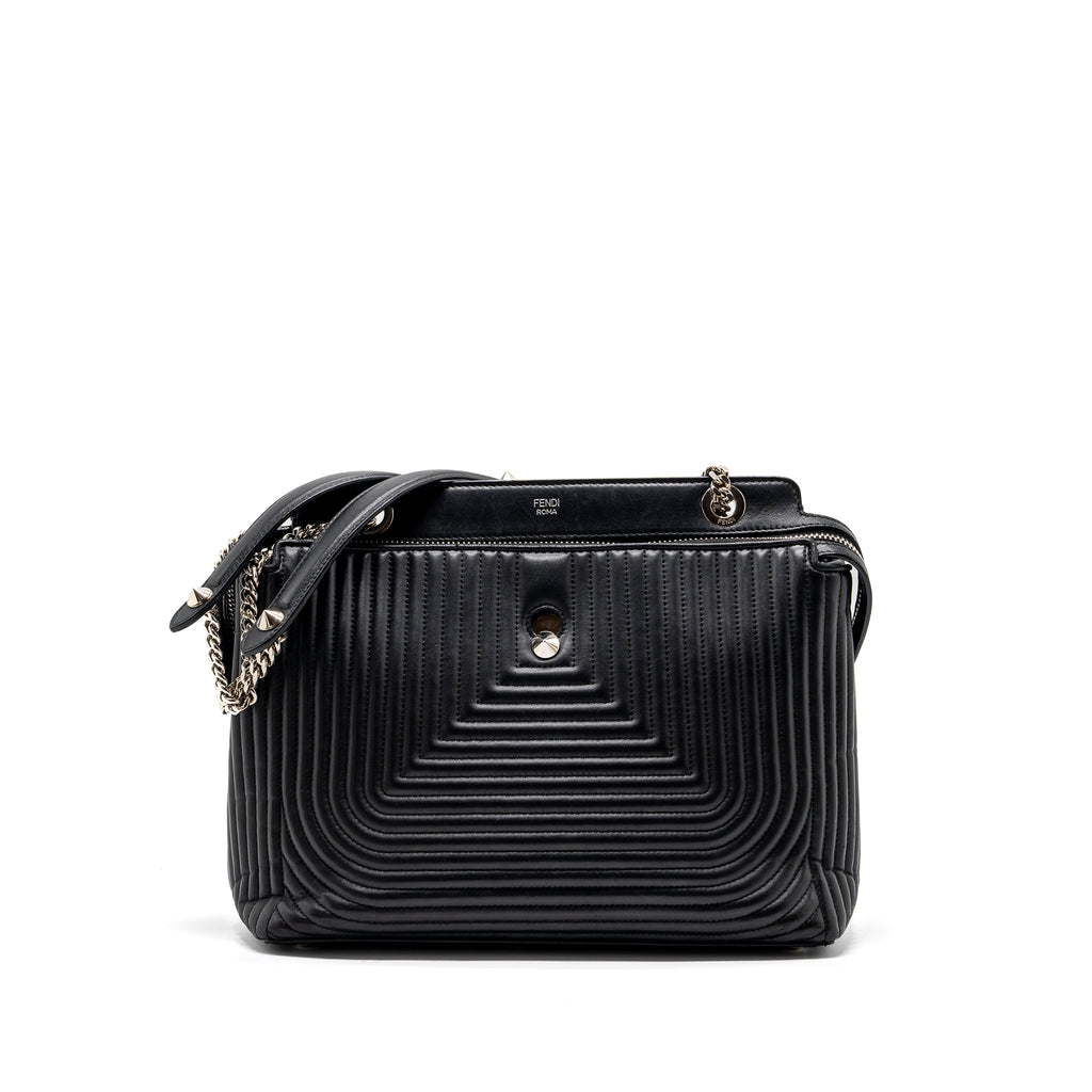fendi-doctom-chain-shoulder-bag-leather-black-shw