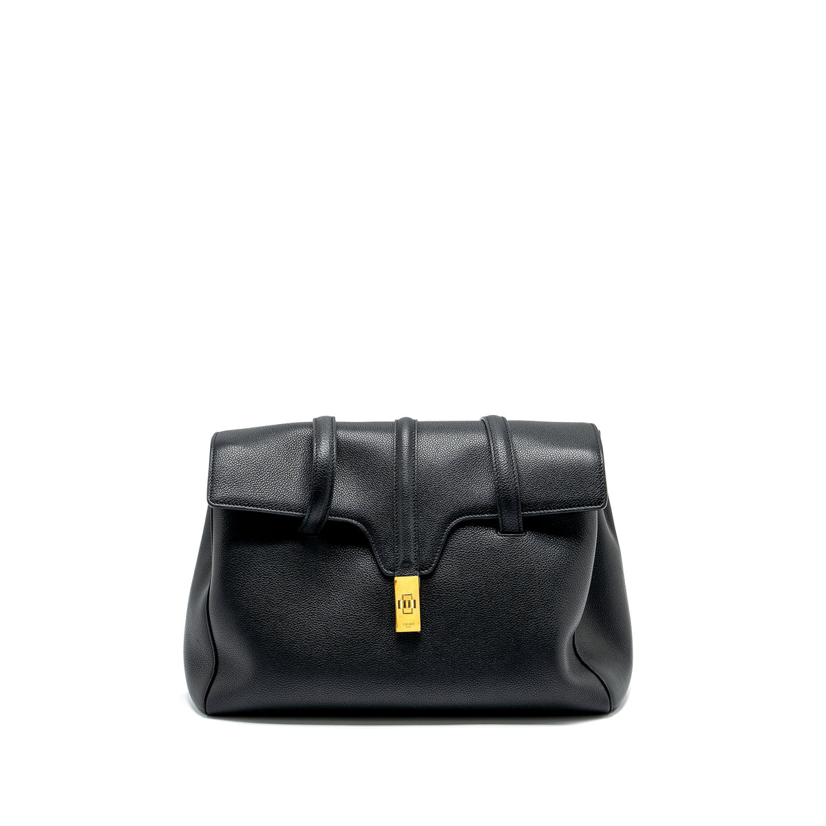 celine-medium-soft-16-bag-grained-calfskin-black-ghw