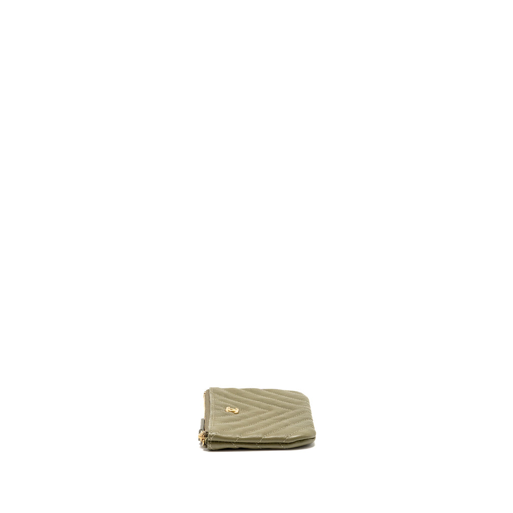 chanel-classic-mini-zipped-pouch-herringbone-calfskin-khaki-ghw