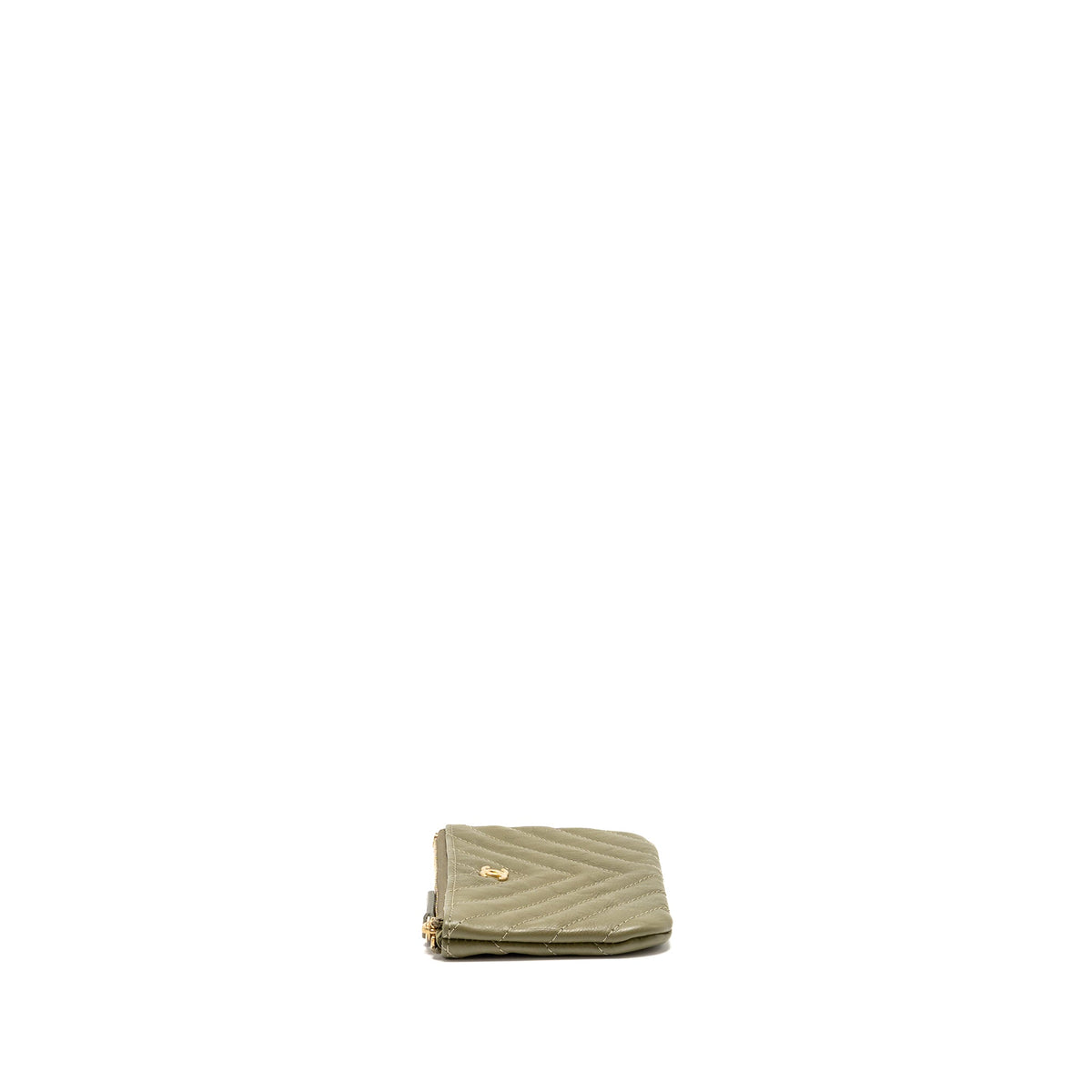 chanel-classic-mini-zipped-pouch-herringbone-calfskin-khaki-ghw