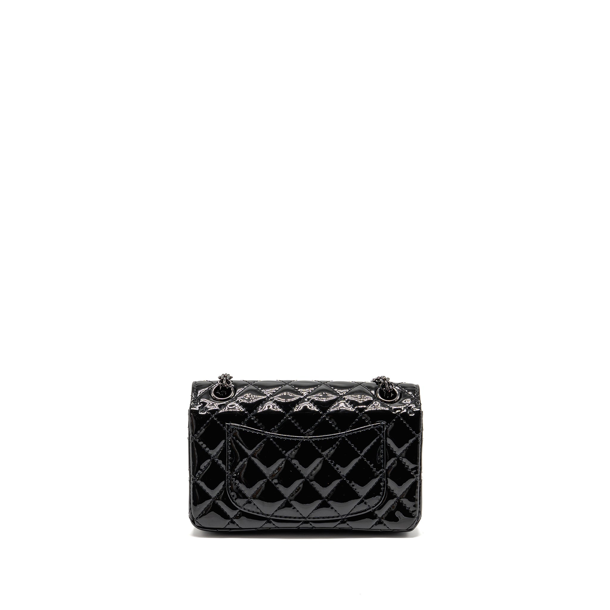chanel-mini-2-55-reissue-patent-so-black-copy