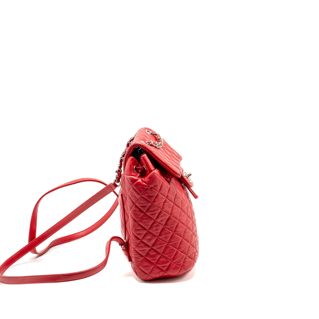 chanel-small-urban-spirit-quilted-backpack-lambskin-red-lghw-copy