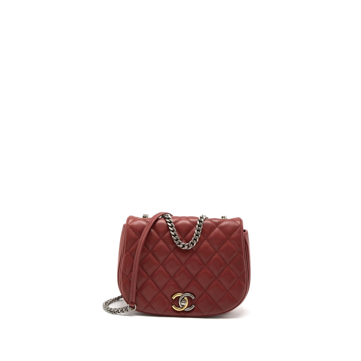 chanel-round-crossbody-messenger-bag-caviar-red-brushed-gold-ruthenium-silver-hardware