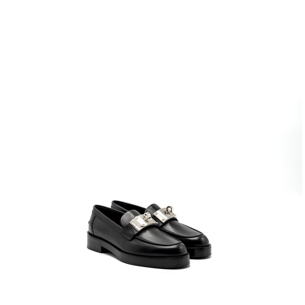 hermes-size-37-hot-moccasins-calfskin-black-shw