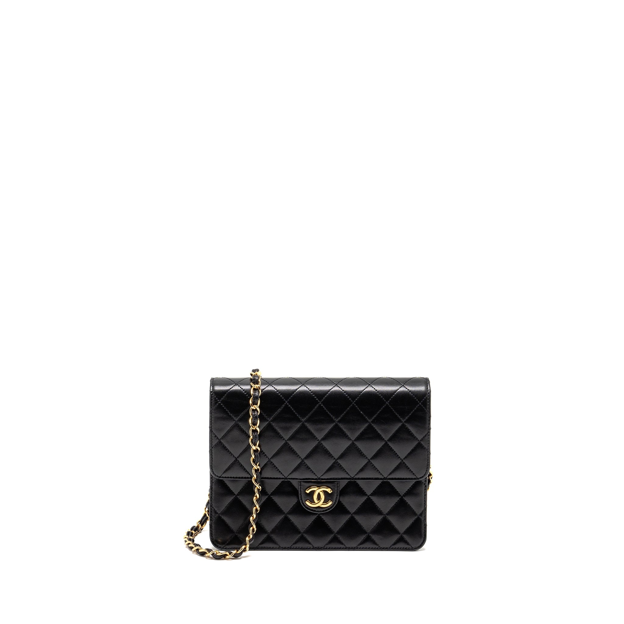chanel-vintage-square-flap-chain-bag-lambskin-black-ghw