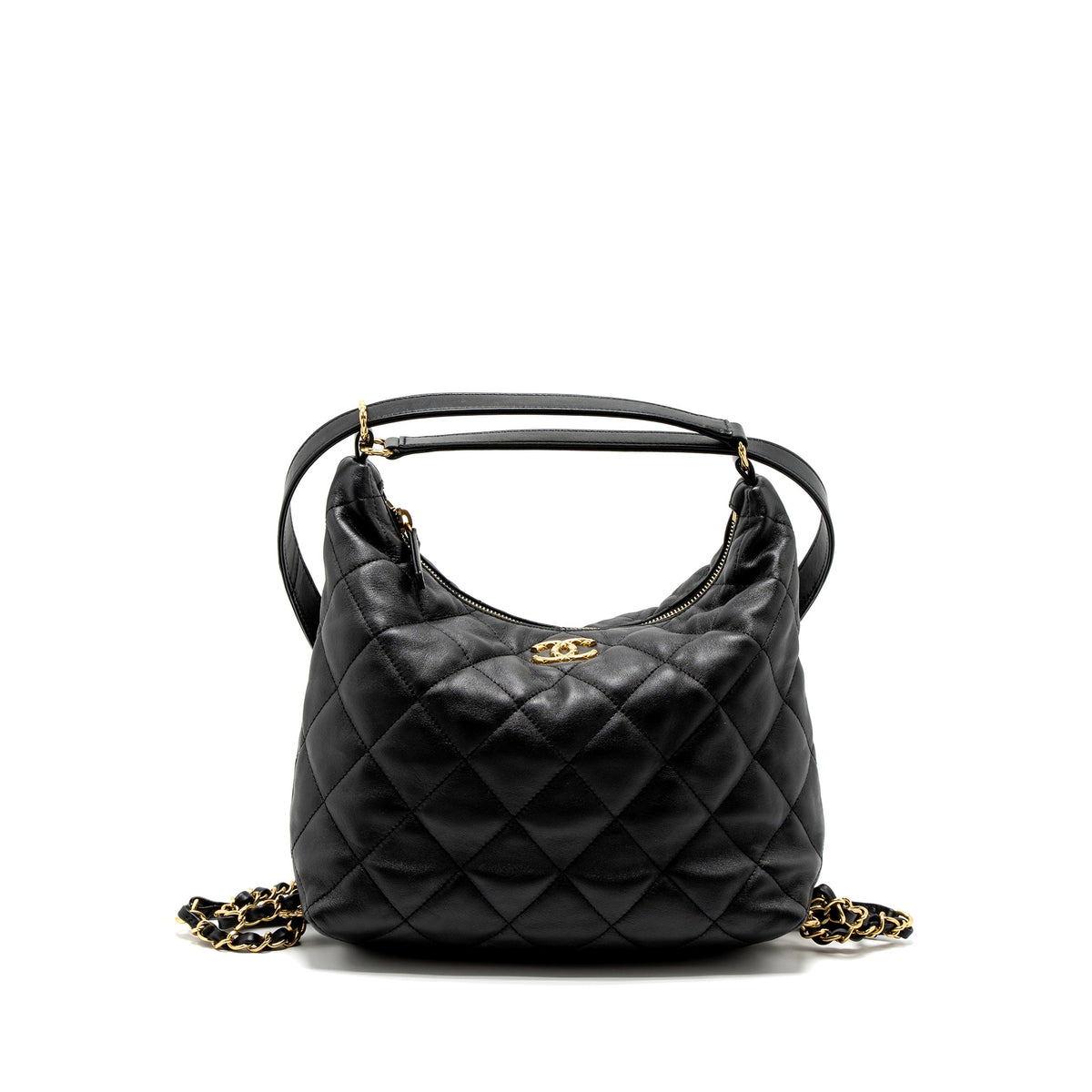 chanel-22b-hobo-bag-lambskin-black-brushed-ghw-microchip