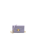 celine-triomphe-wallet-on-chain-margo-shiny-calfskin-light-lavender-ghw