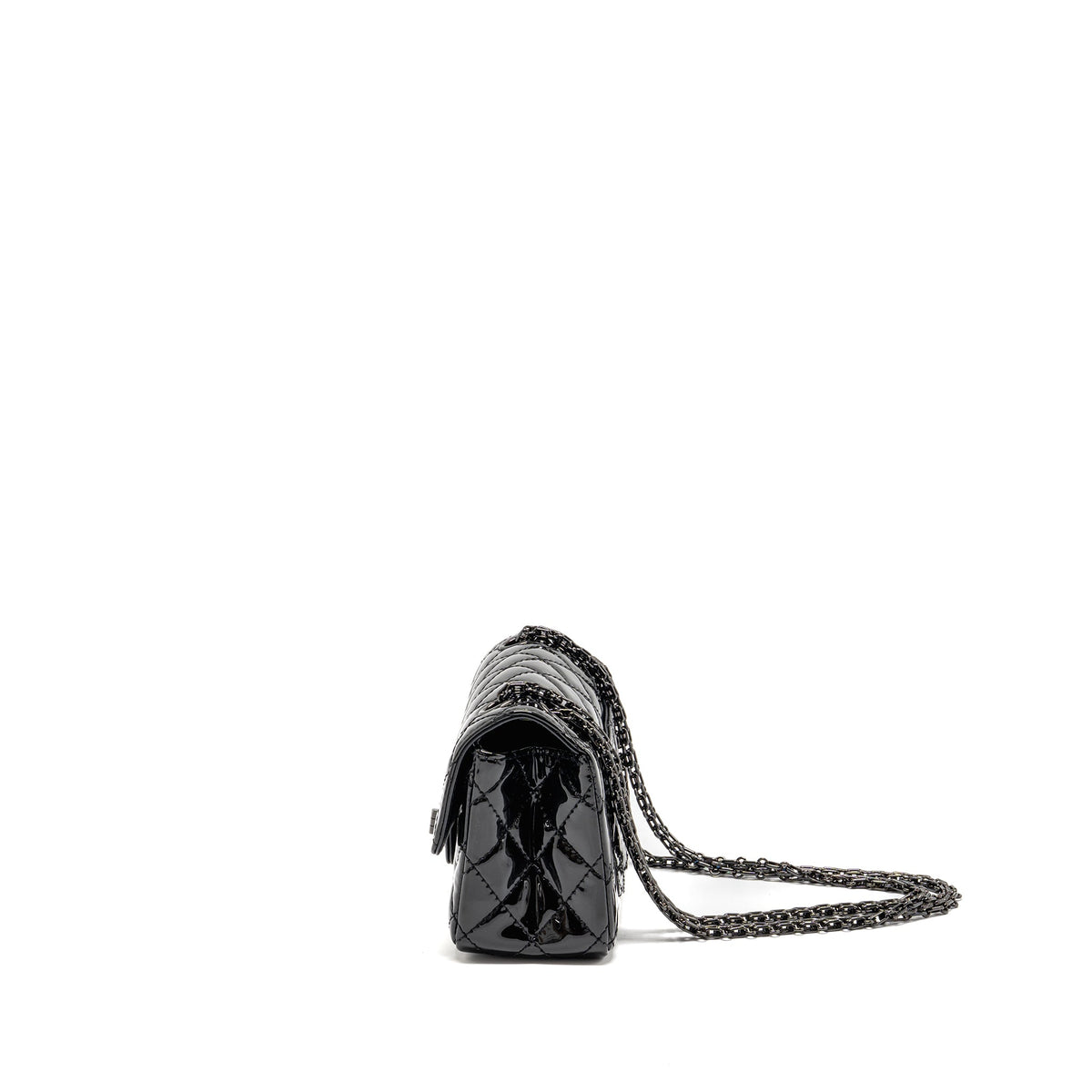 chanel-mini-2-55-reissue-patent-so-black-copy