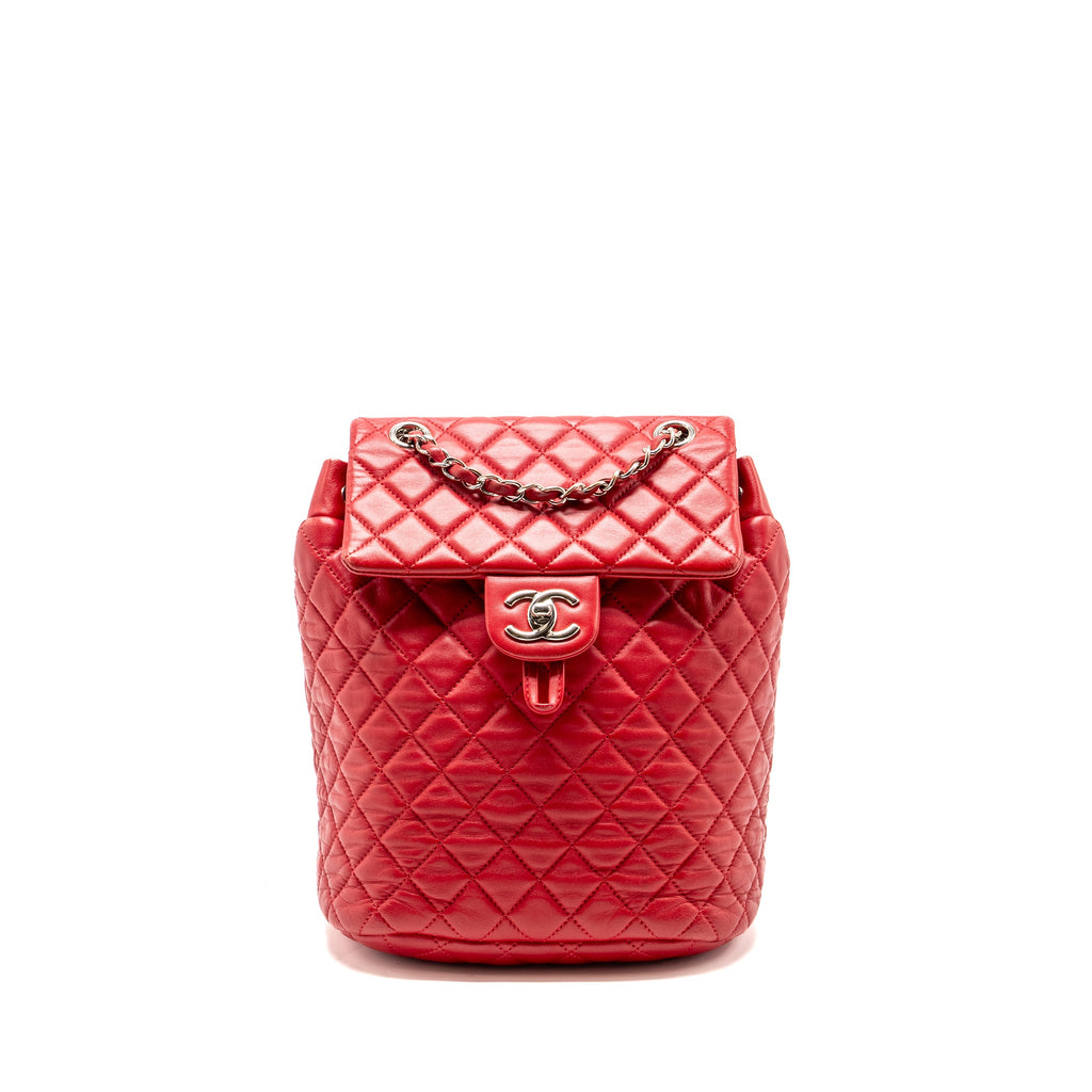 chanel-small-urban-spirit-quilted-backpack-lambskin-red-lghw-copy
