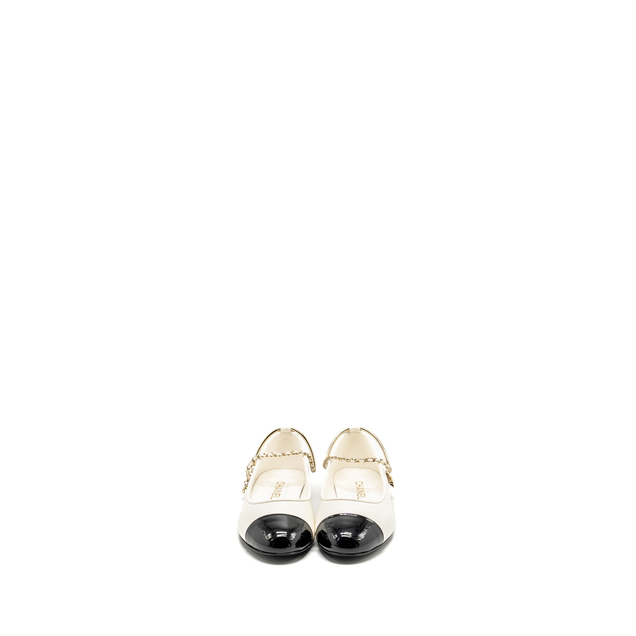 chanel-size-38-5-ballet-flats-white-black
