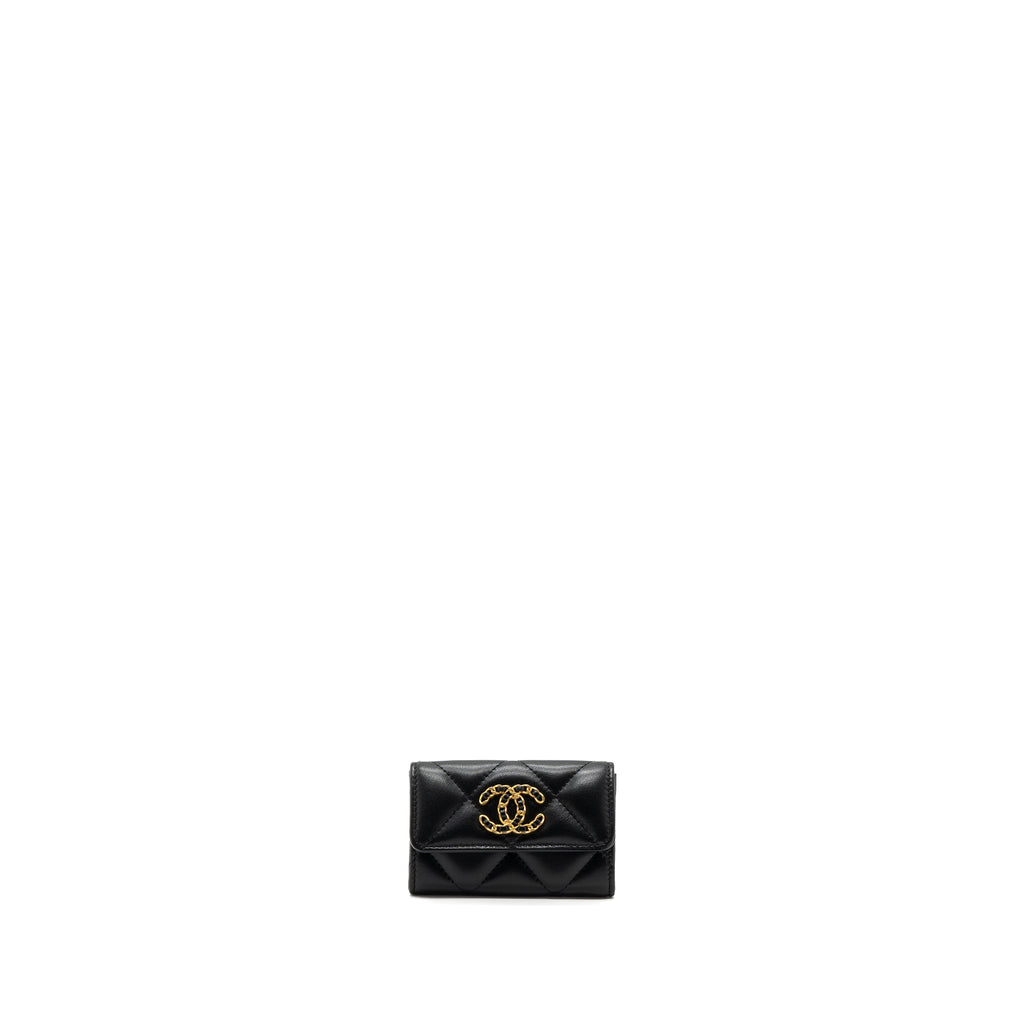 chanel-19-flap-card-holder-lambskin-black-ghw-microchip