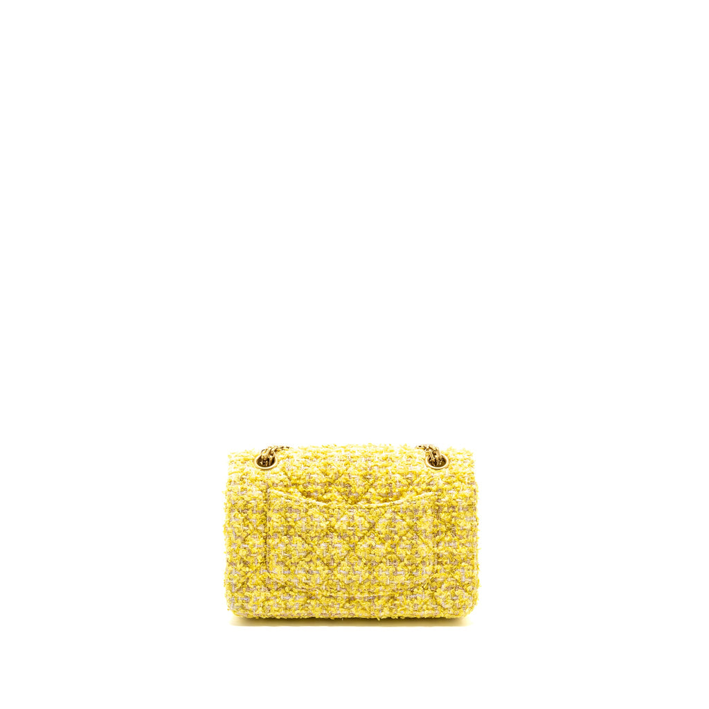 chanel-mini-2-55-reissue-flap-bag-tweed-yellow-ghw