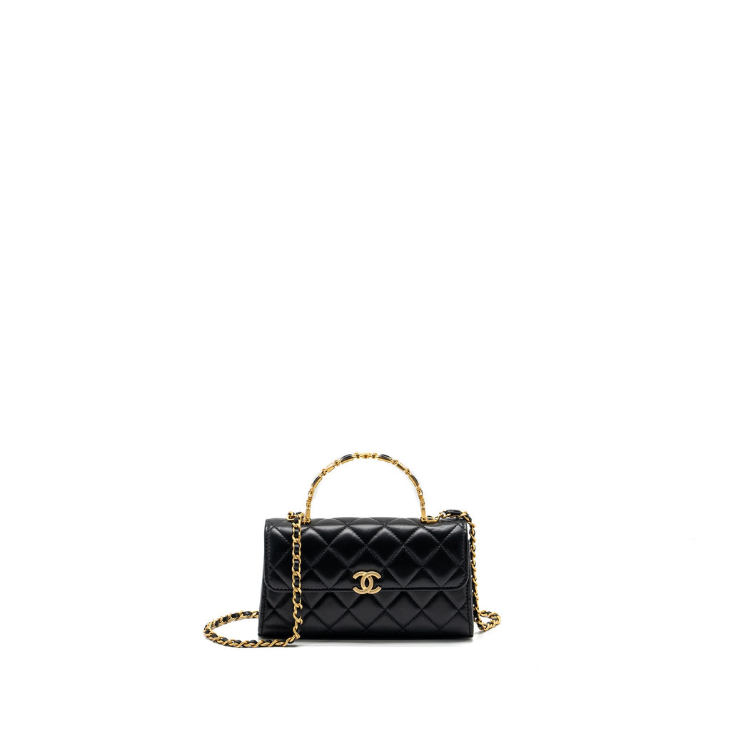 chanel-22b-enamel-top-handle-flap-bag-lambskin-black-ghwmicrochip