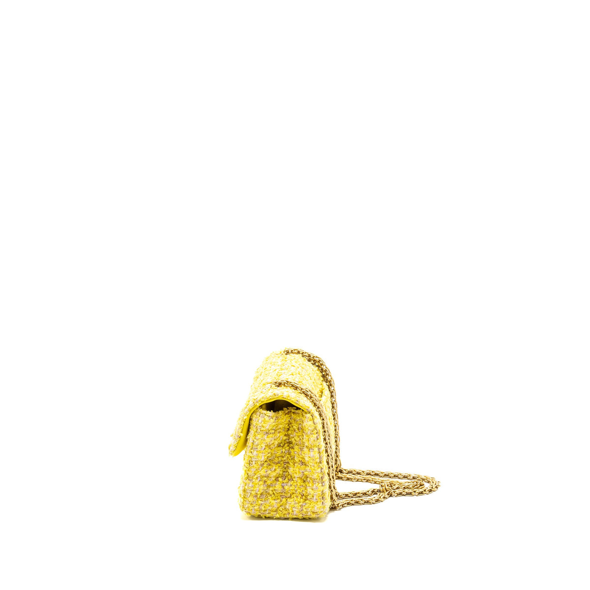 chanel-mini-2-55-reissue-flap-bag-tweed-yellow-ghw