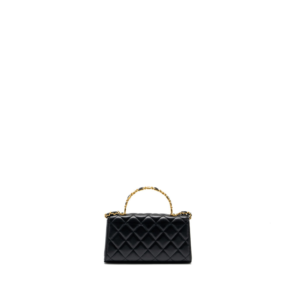 chanel-22b-enamel-top-handle-flap-bag-lambskin-black-ghwmicrochip