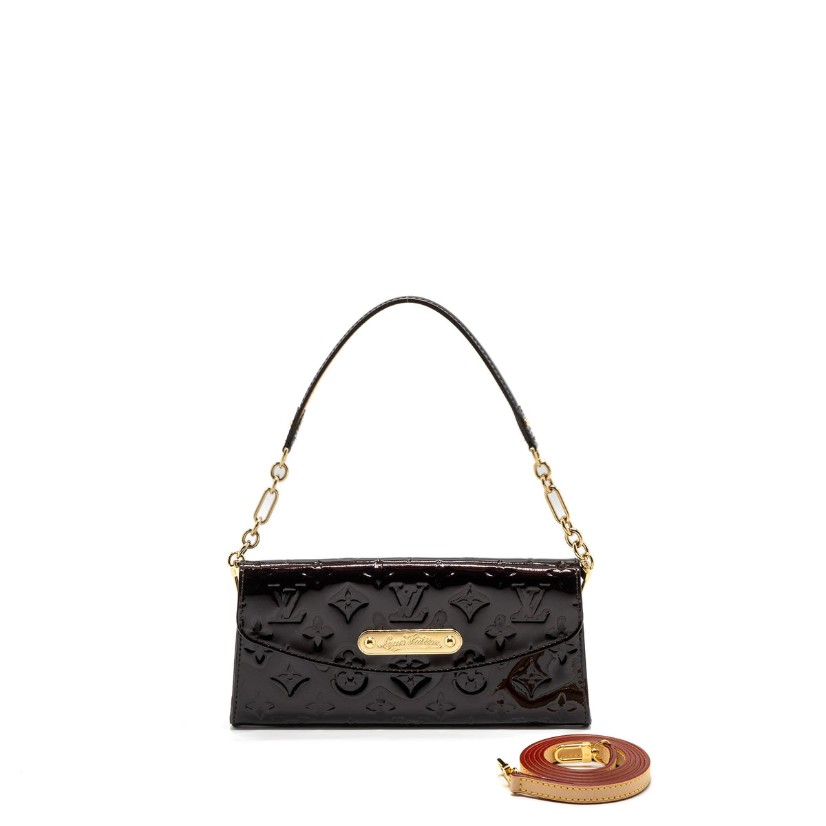 louis-vuitton-vintage-sunset-boulevard-clutch-monogram-patent-red-ghw