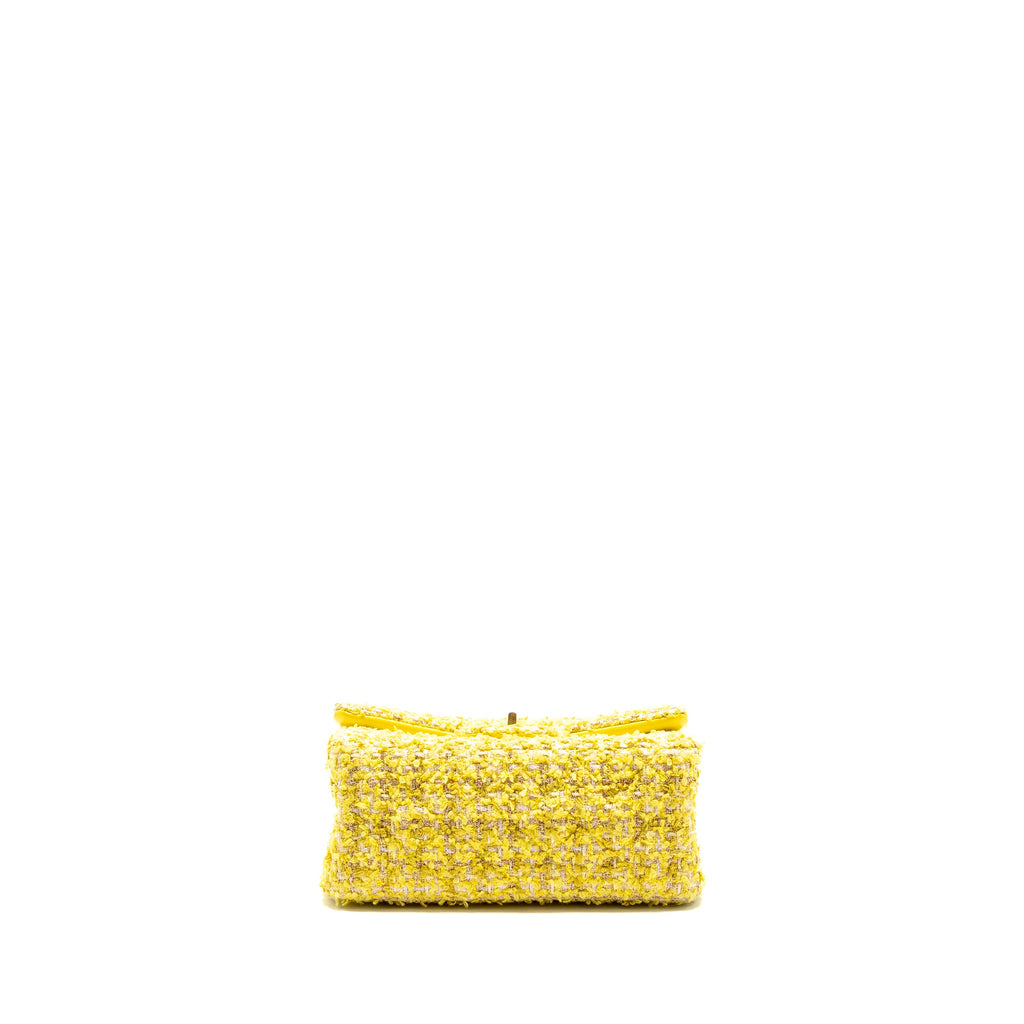 chanel-mini-2-55-reissue-flap-bag-tweed-yellow-ghw