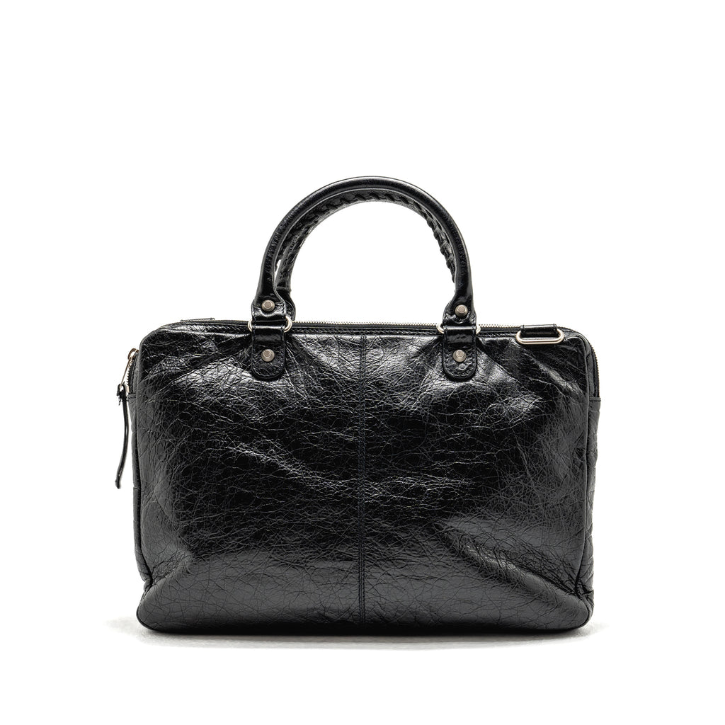 balenciaga-briefcase-leather-black-shw