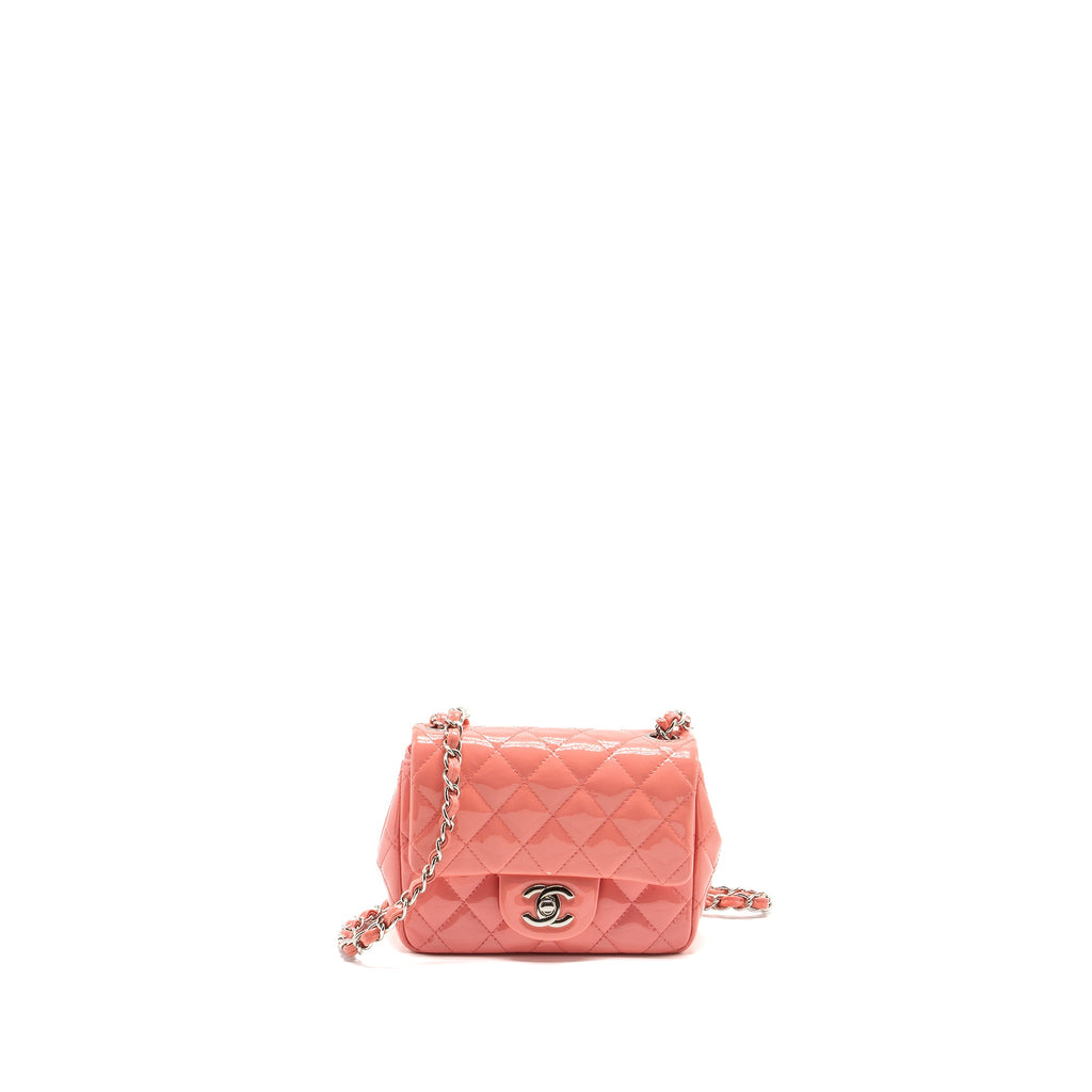 chanel-mini-square-flap-bag-patent-pink-shw