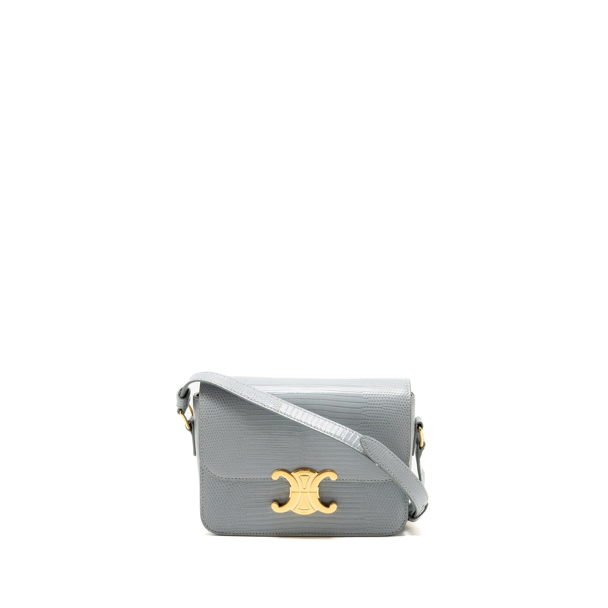 celine-teen-triomphe-bag-lizard-cloudy-grey-ghw