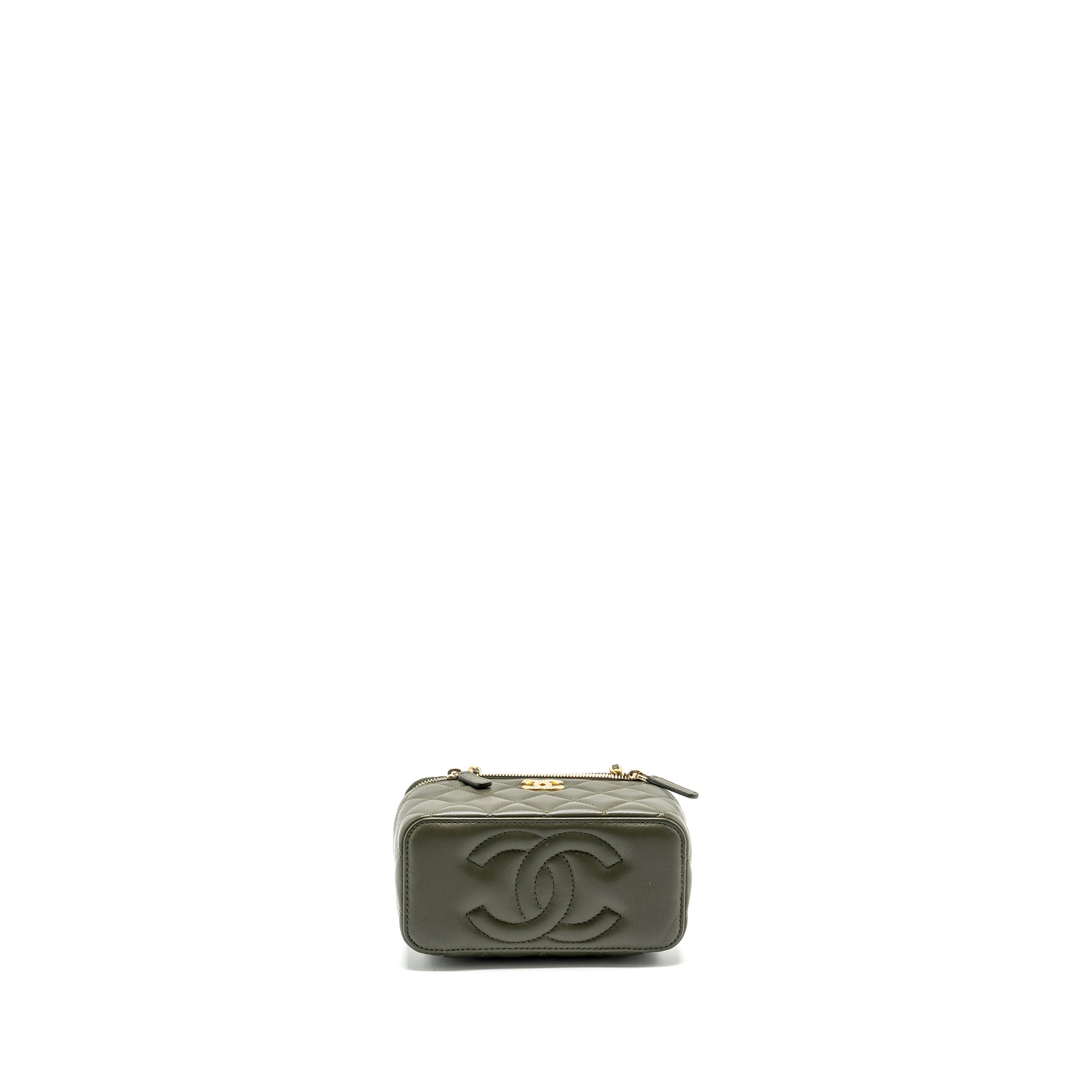 chanel-detail-top-handle-long-vanity-with-chain-lambskin-dark-green-ghwmicrochip