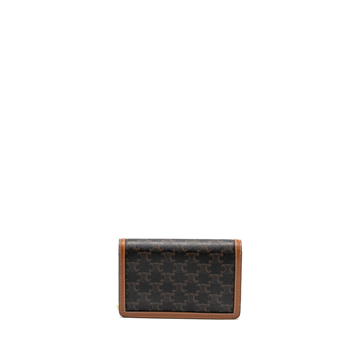 celine-wallet-on-chain-margo-triomphe-canvas-calfskin-tan-ghw