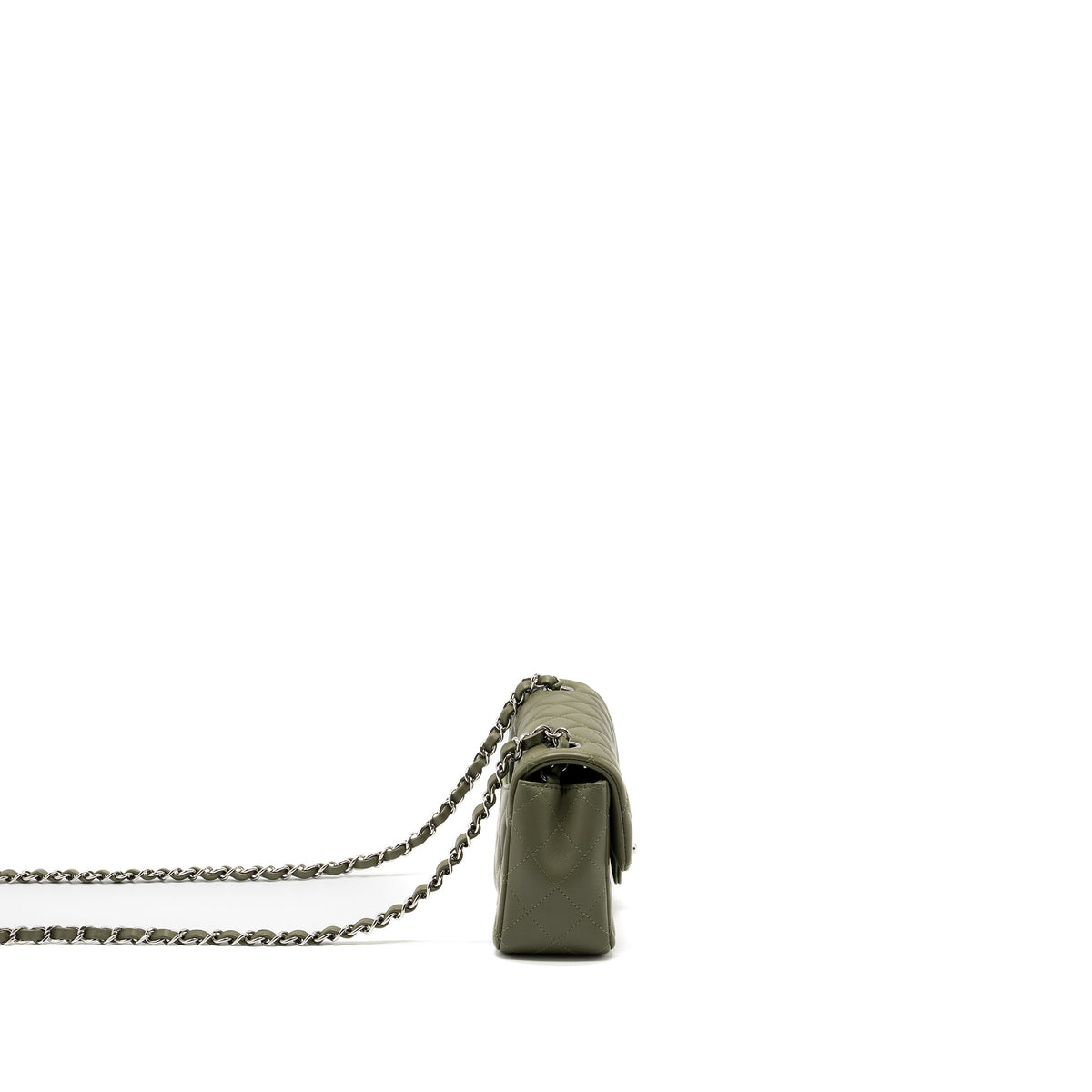 chanel-mini-rectangular-flap-bag-lambskin-green-shw-microchip