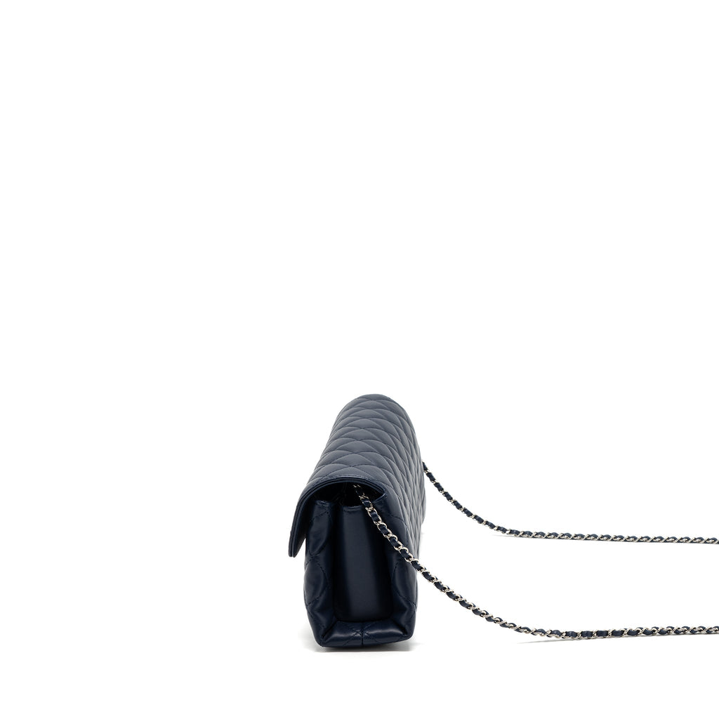 chanel-quilted-long-flap-bag-calfskin-dark-blue-shw