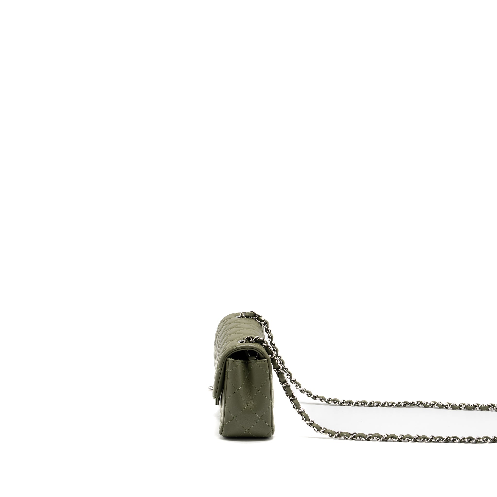 chanel-mini-rectangular-flap-bag-lambskin-green-shw-microchip