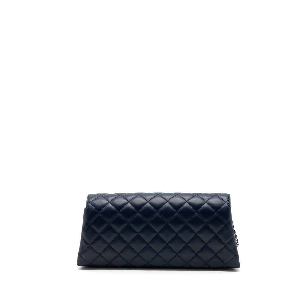 chanel-quilted-long-flap-bag-calfskin-dark-blue-shw