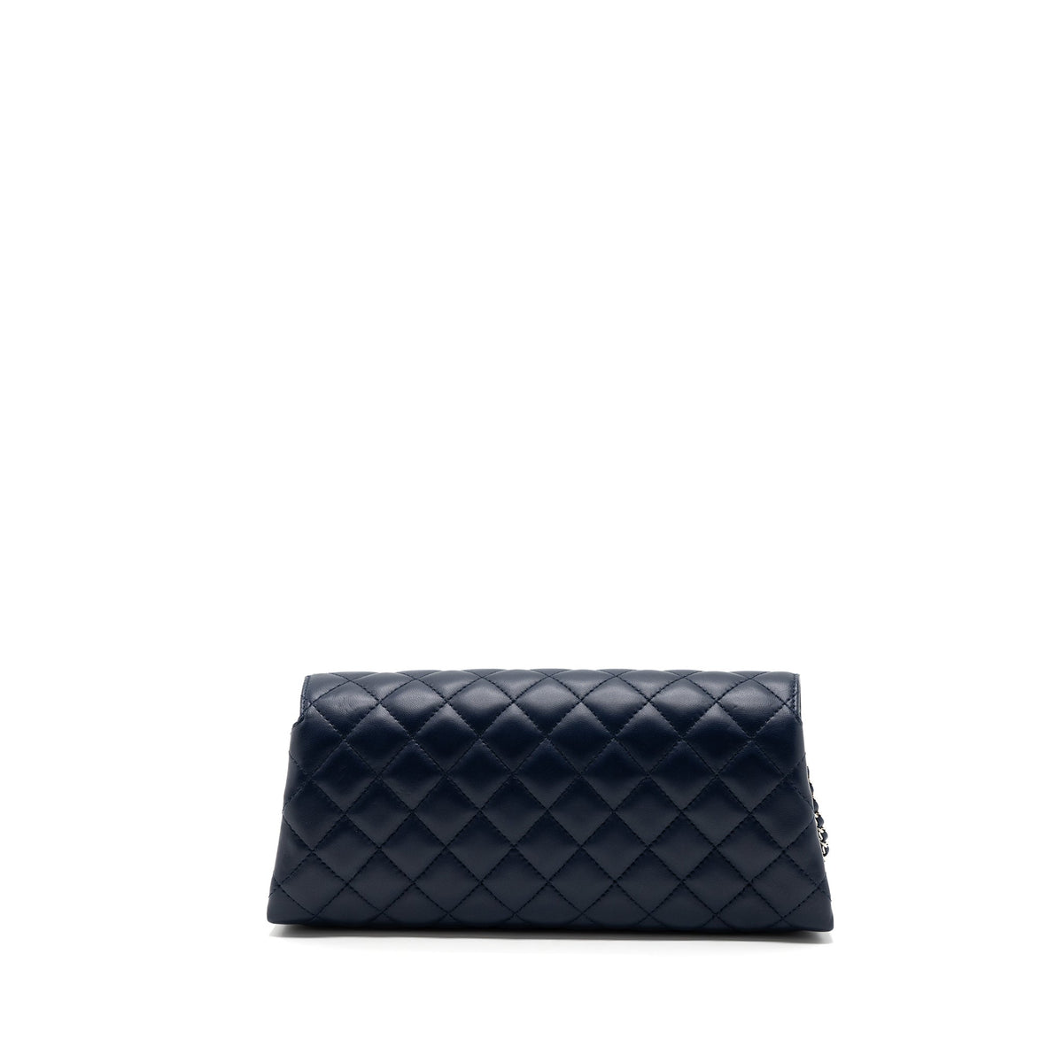 chanel-quilted-long-flap-bag-calfskin-dark-blue-shw