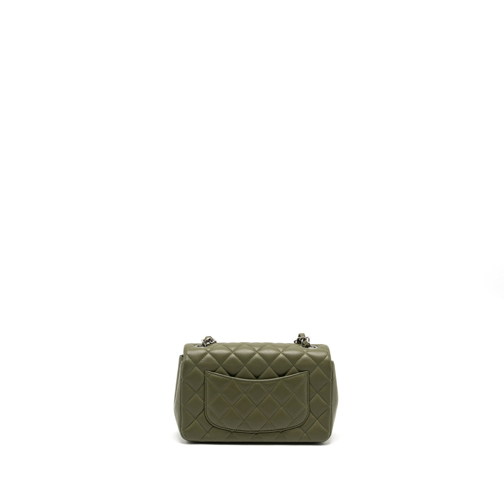 chanel-mini-rectangular-flap-bag-lambskin-green-shw-microchip