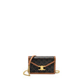 celine-wallet-on-chain-margo-triomphe-canvas-calfskin-tan-ghw