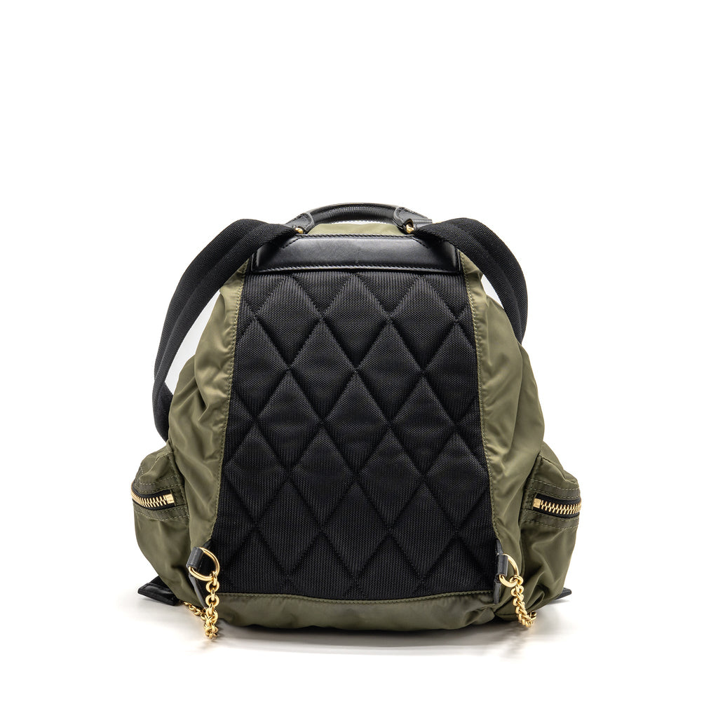 burberry-patches-rucksack-medium-backpack-nylon-dark-green-ghw-copy
