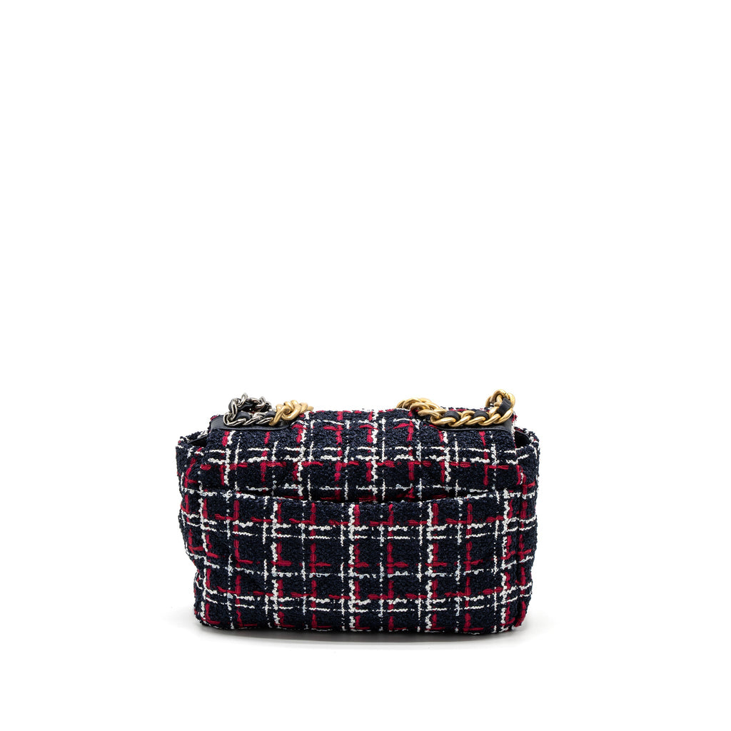 chanel-small-19-bag-tweed-black-red-white-multicolour-hardware