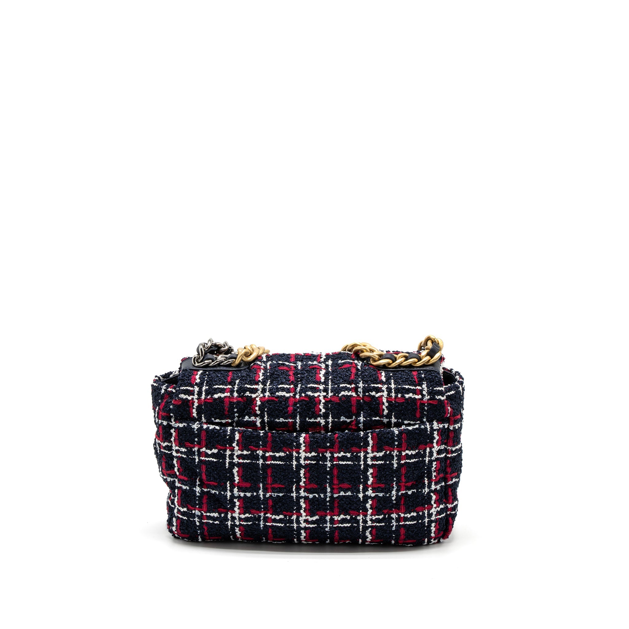 chanel-small-19-bag-tweed-black-red-white-multicolour-hardware