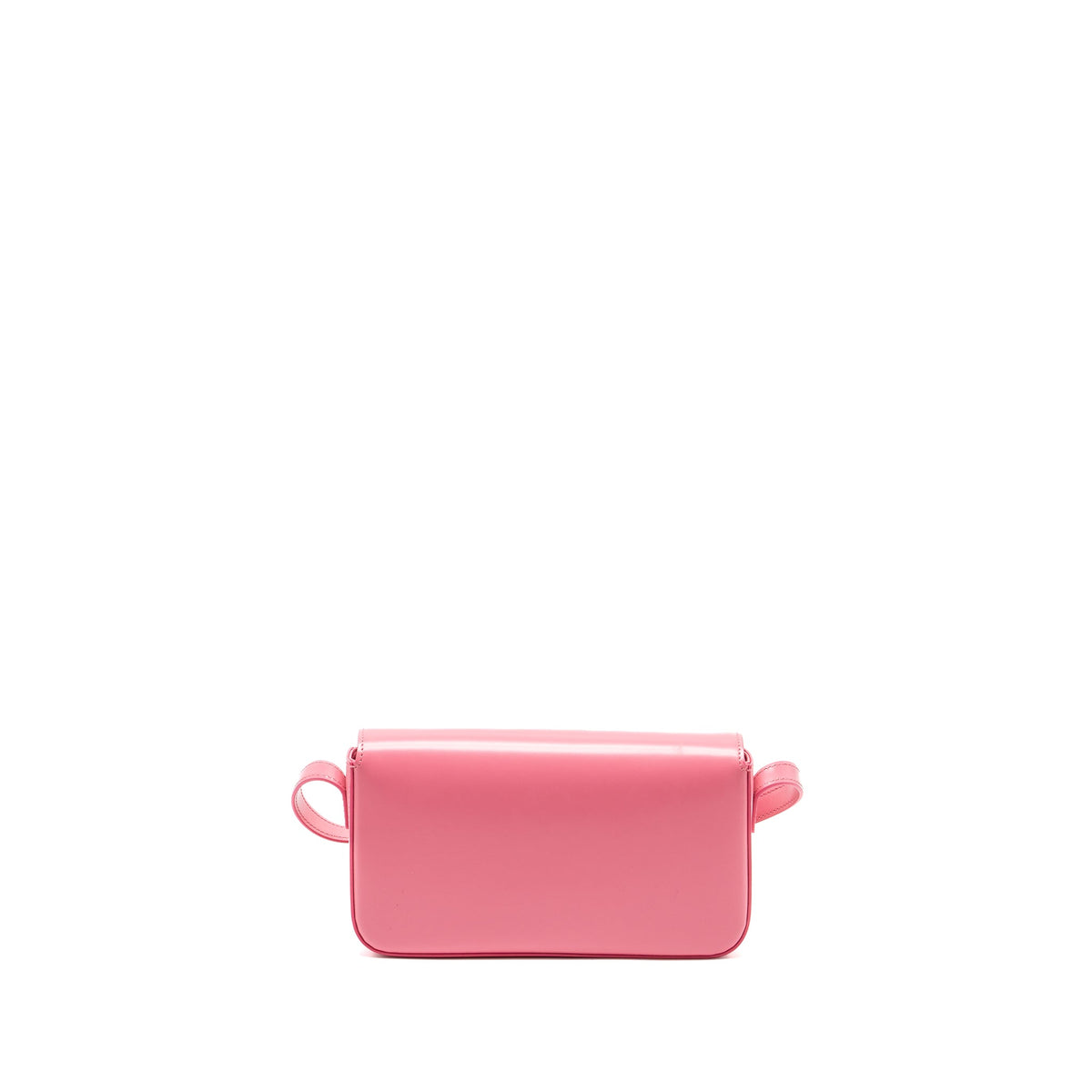 celine-triomphe-shoulder-bag-shiny-calfskin-flamingo-ghw