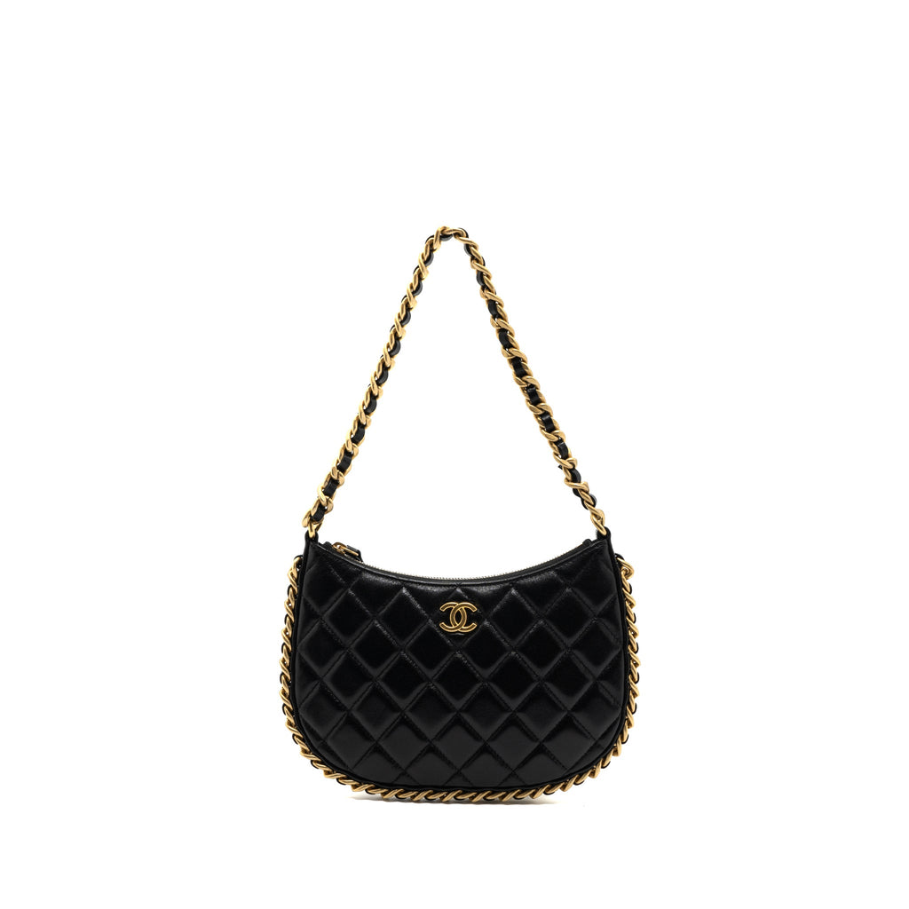 chanel-23b-hobo-shoulder-bag-lambskin-black-brushed-ghwmicrochip