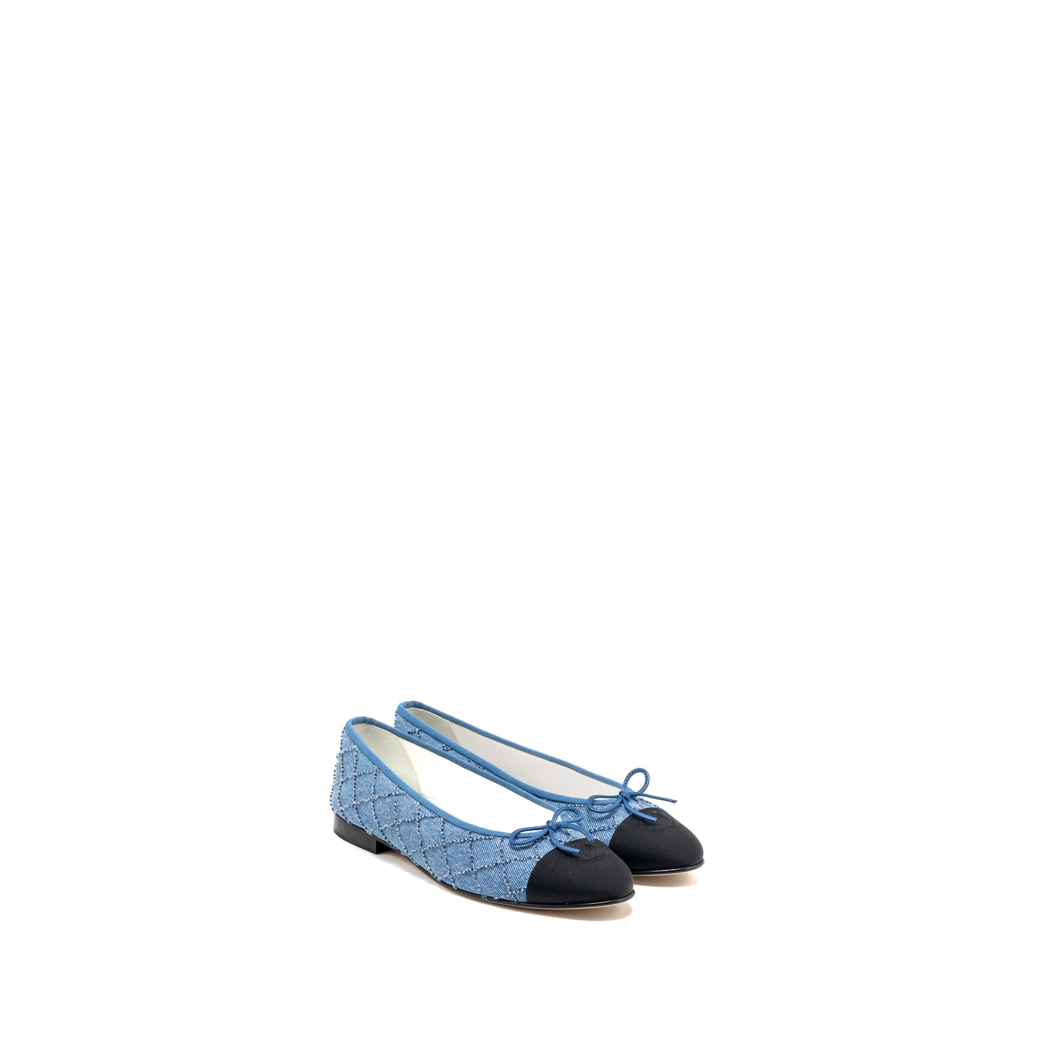 chanel-size-41-5-ballerina-flat-shoes-denim-blue-black