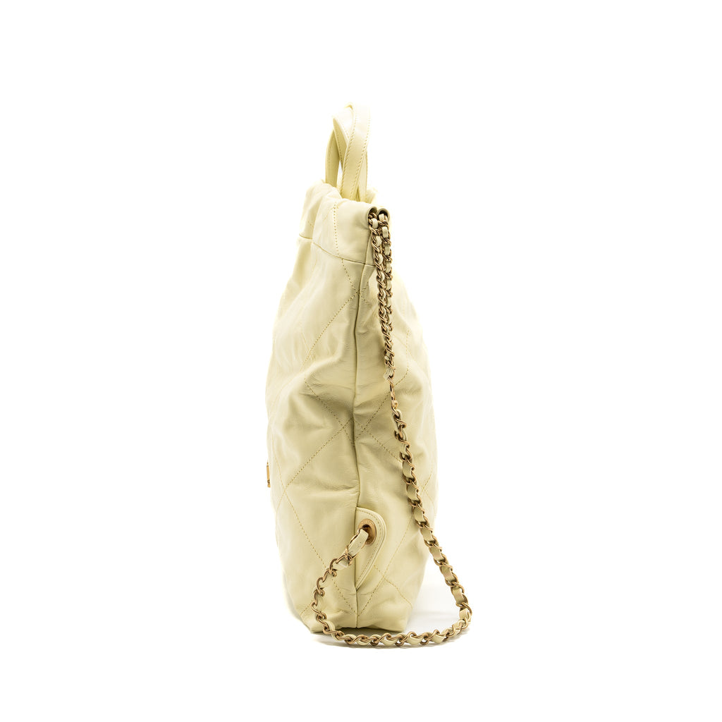chanel-23p-small-22-backpack-shiny-calfskin-light-yellow-brushed-ghwmicrochip