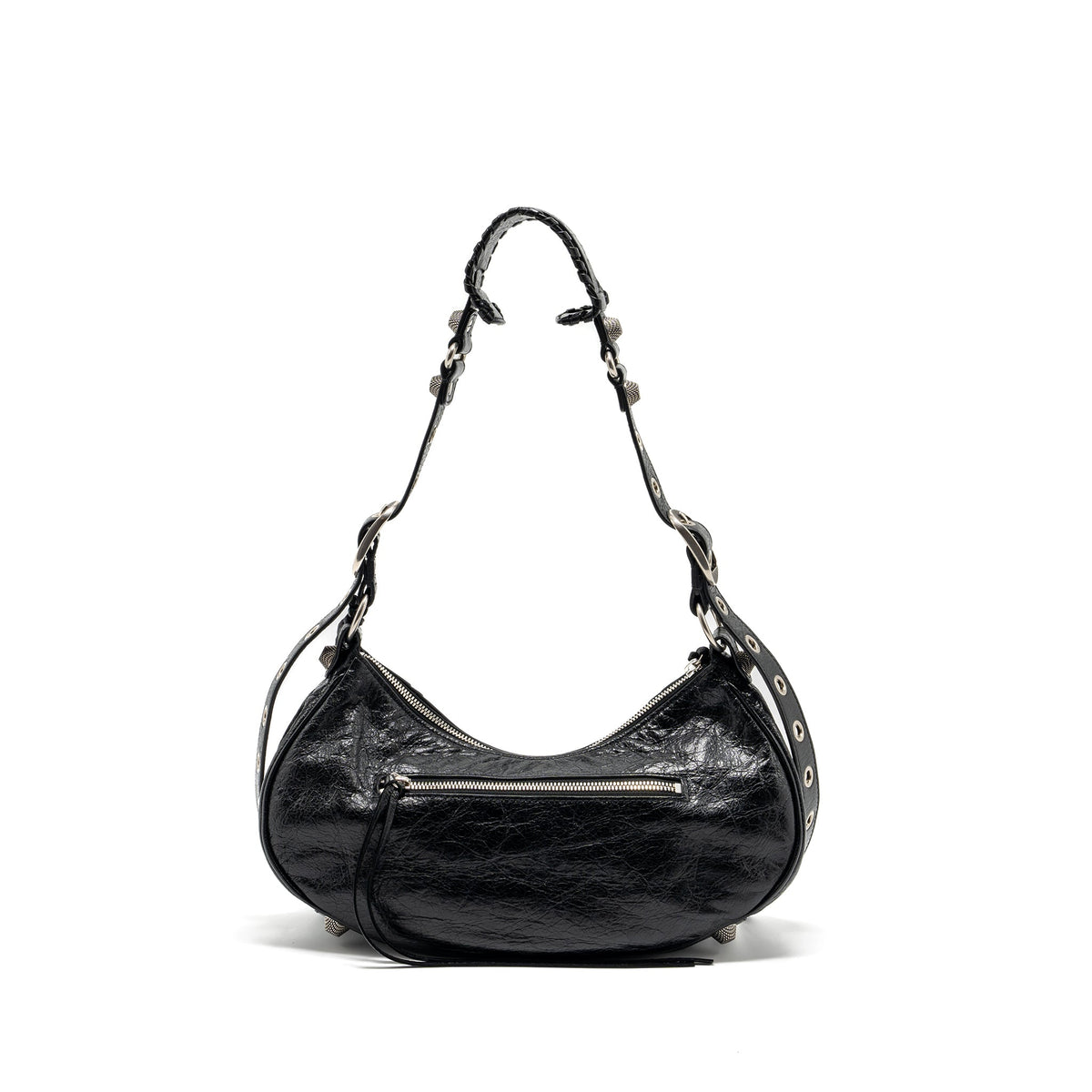 balenciaga-le-cargole-small-shoulder-bag-lambskin-black-shw-1