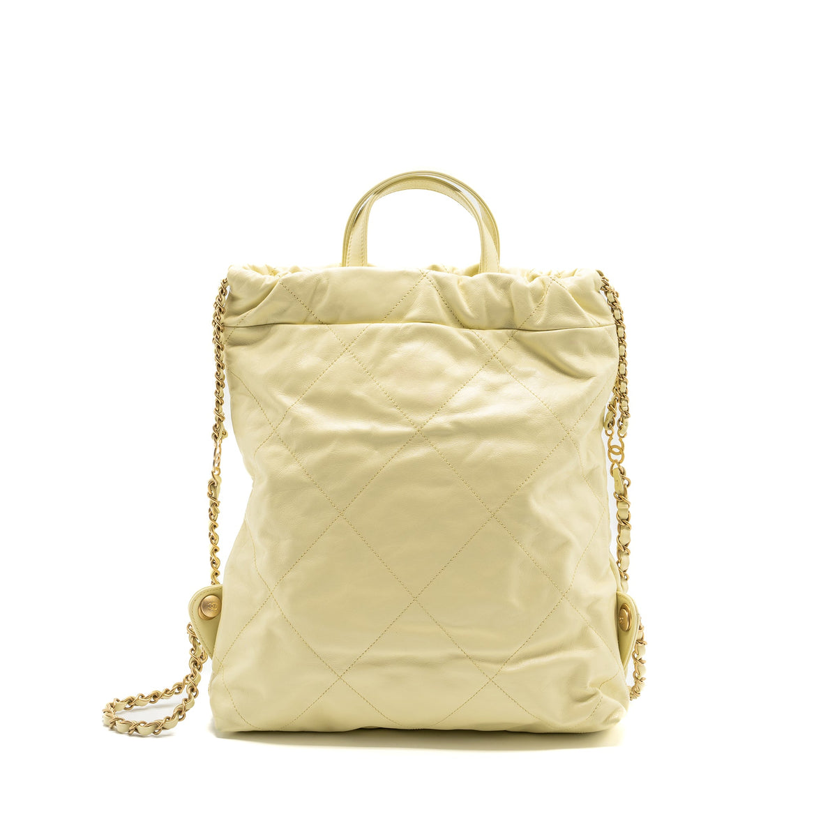 chanel-23p-small-22-backpack-shiny-calfskin-light-yellow-brushed-ghwmicrochip