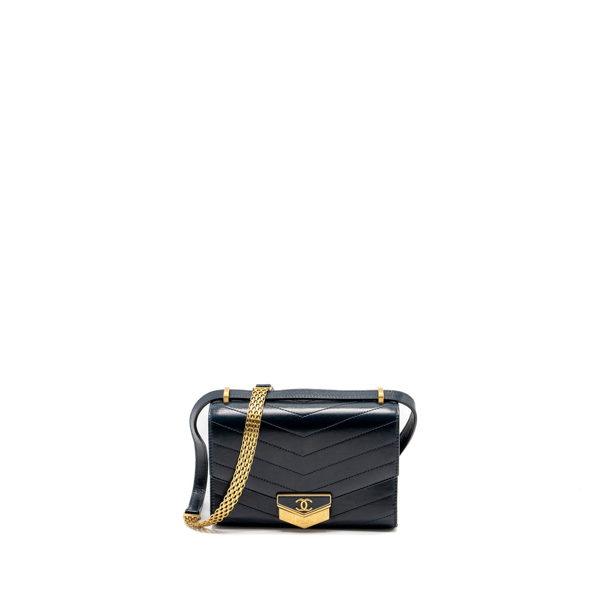 chanel-lock-me-up-chevron-medal-flap-bag-calfskin-dark-navy-ghw-copy